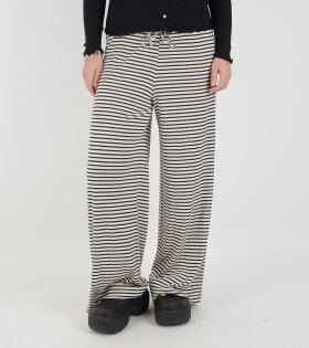 Nova Pants Stripes Ecru/Black