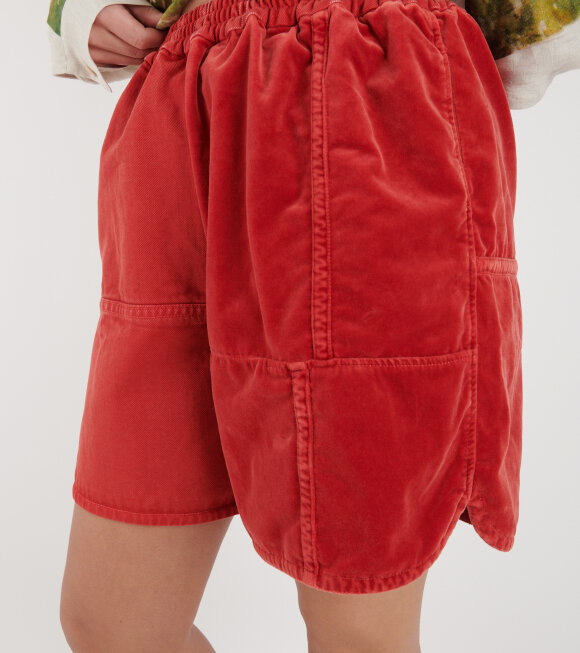 Anntian - Shorts The Clash Garment Dyed Red
