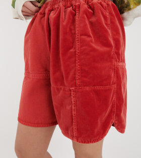 Shorts The Clash Garment Dyed Red