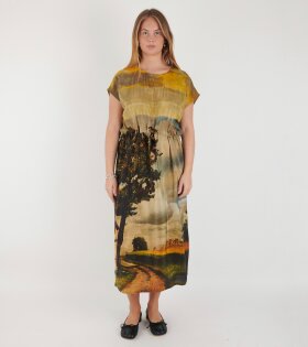 Simple Dress Digitalprinted Gots