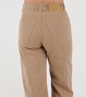 5-Pocket Denim Trousers Brown 