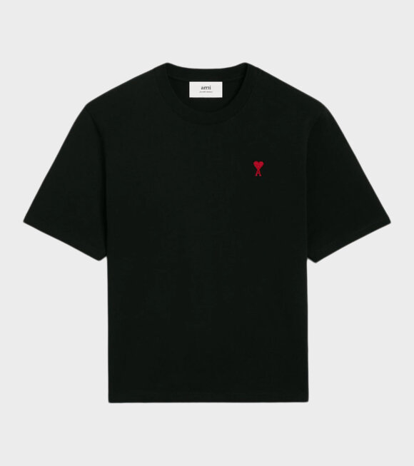 AMI - Boxy Fit Logo T-shirt Black