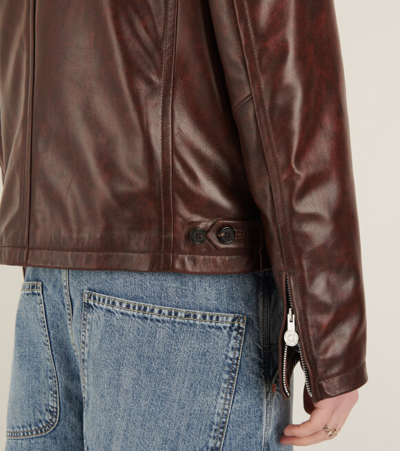Acne Studios - Leather Jacket Brown