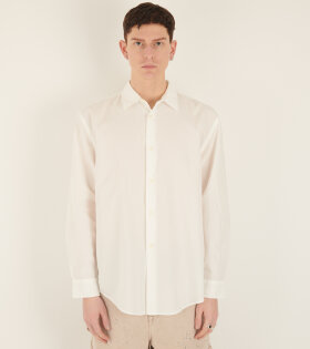 Formal Shirt White Peached Cupro Poplin