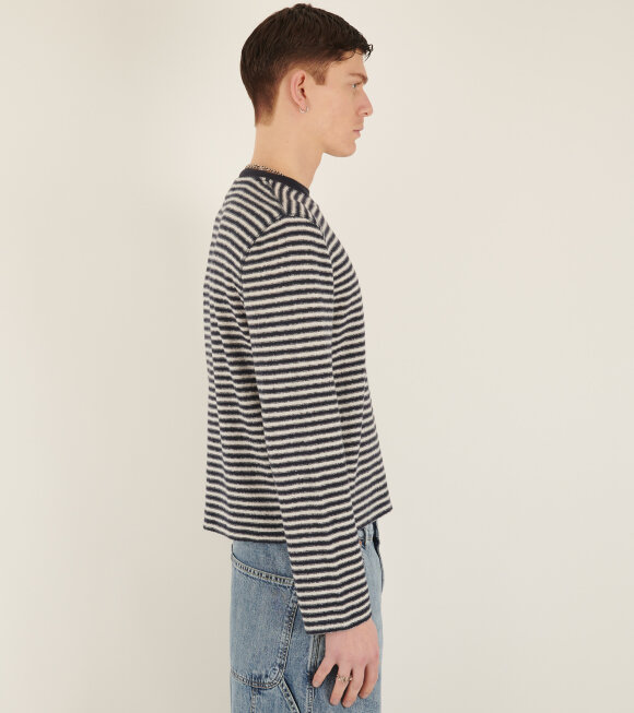 Our Legacy - Artist Roundneck Malaga Stripe Brushed Cotton