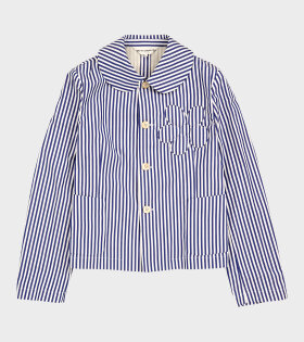 Striped Blazer Jacket Blue/White