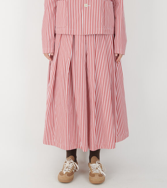 Comme des Garcons Girl - Striped Skirt Red/White