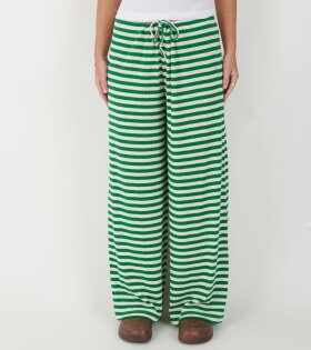 Nova Pants Stripes Green/Ecru