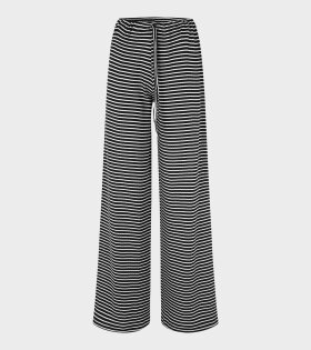 Nørgaard Paa Strøget - Nova Pants Stripes Black/Ecru