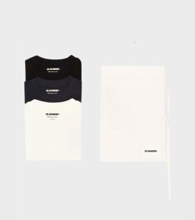 3-Pack L/S T-shirt Set Black/White/Navy