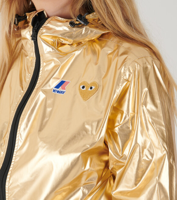 Comme des Garcons PLAY - K-WAY Packable Jacket Gold