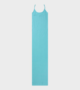101 Strap Rib Dress Turquoise