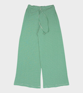 Nova Pants Stripes Ecru/Green