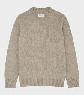Relaxed Wool Knit Beige/Grey