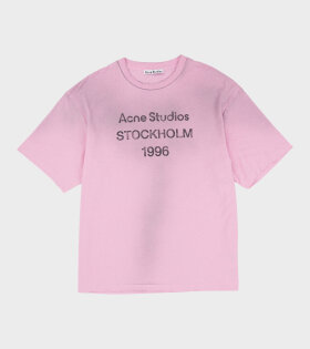 Acne Studios - Logo T-shirt Cotton Candy Pink