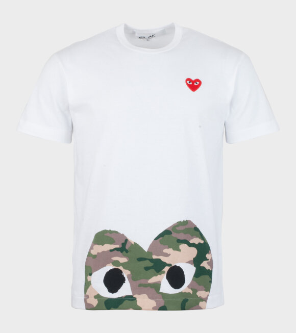 Comme des Garcons PLAY - M Military Sneaky T-shirt White