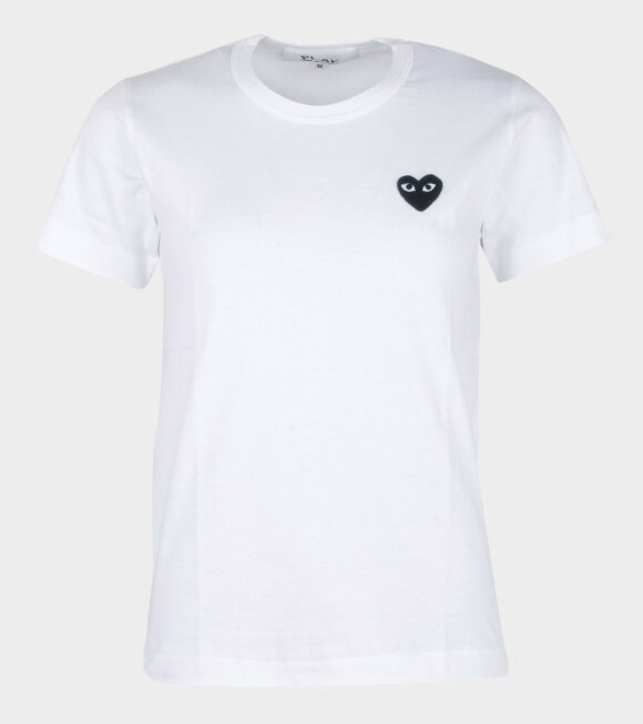 Comme des Garcons PLAY - Play Women Tee White/Black