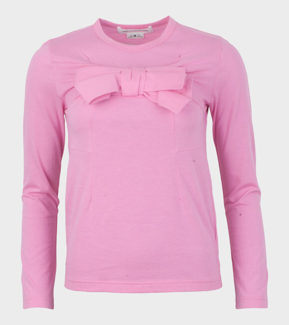 Comme des Garcons Girl - Ladies T-shirt Big Bow Pink