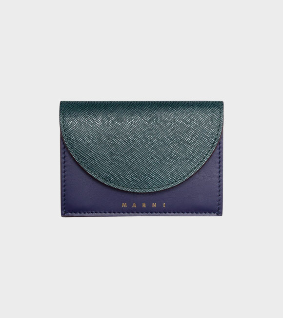 Marni - Wallet Black/Purple/Green