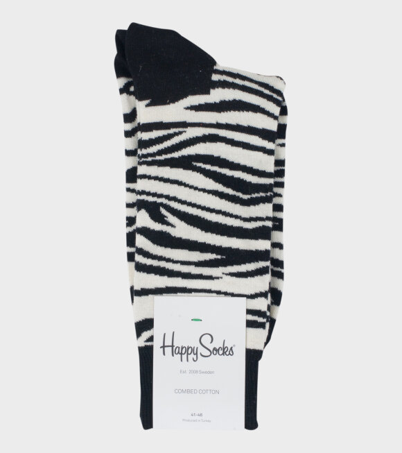 Happy Socks - Zebra Sock Black/White