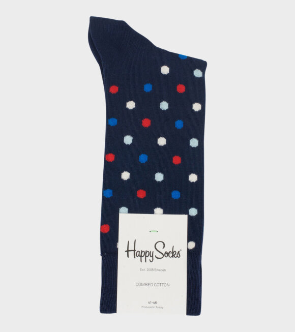 Happy Socks - Dot Sock Navy Multi