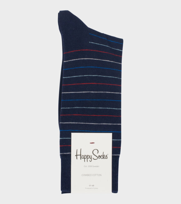 Happy Socks - Thin Stripe Sock Navy