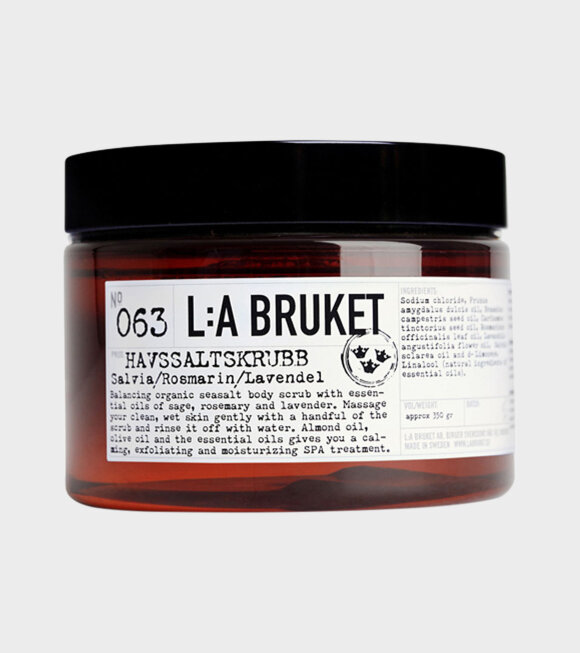 L:A Bruket - 135 Salt Scrub Mejram/Eucalyptus 350ml