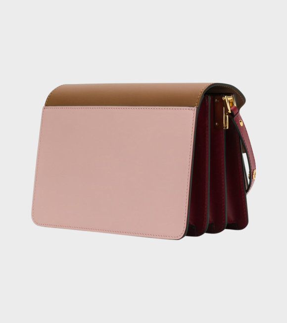 Marni - Medium Trunk Bag Brown/Red/Pink
