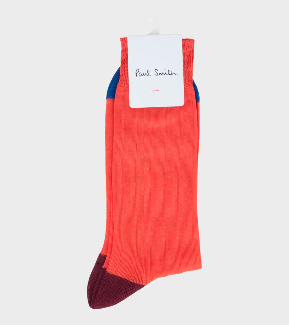 Paul Smith - Men's Sock Plain Contrast Red