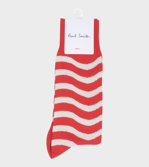 Paul Smith - Red Wave Socks
