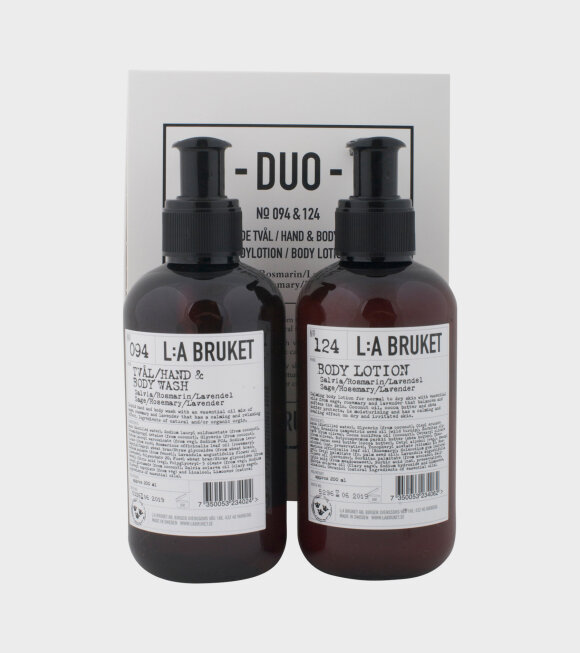 L:A Bruket - Duo Salvia/Rosmarin/Lavendel 2x200ml 
