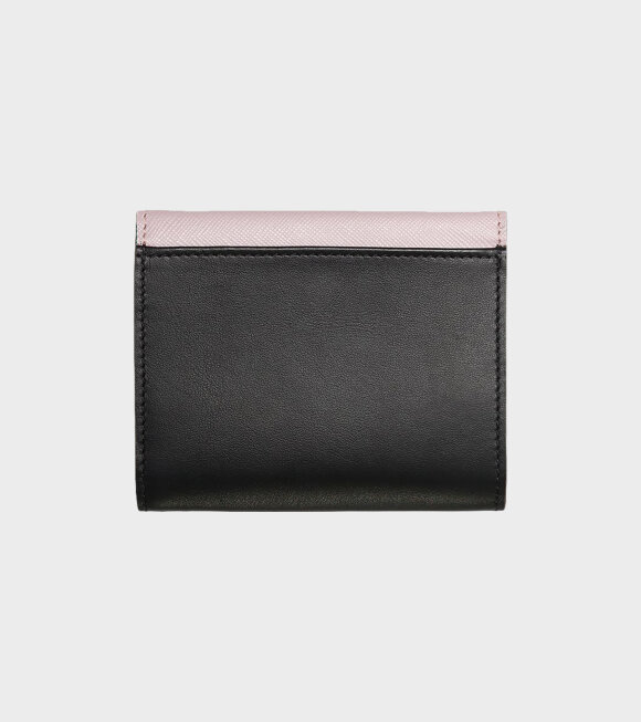 Marni - Saffiano Calfskin Wallet Black/Pink