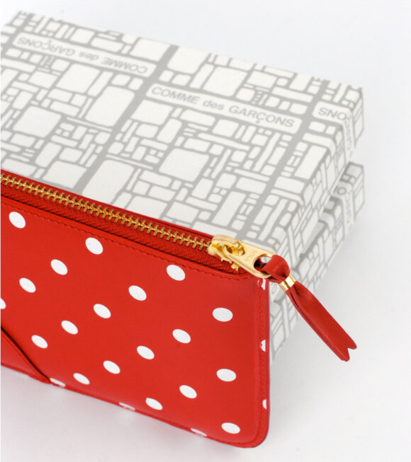 Comme des Garcons Wallet - Dots Wallet Red/White