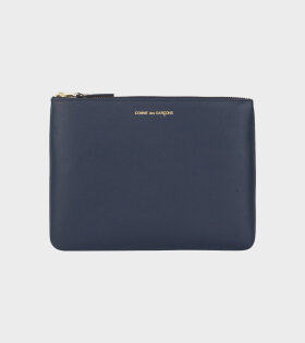 Classic Leather Clutch (Navy SA5100)