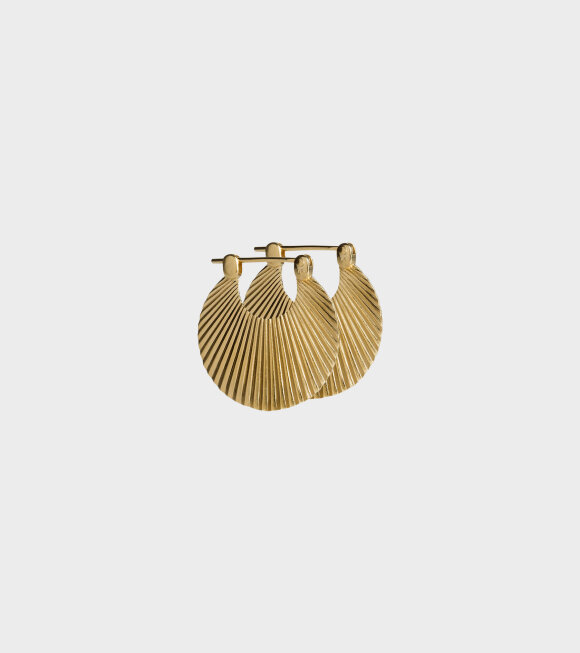 Jane Kønig - Small Shell Earrings Gold