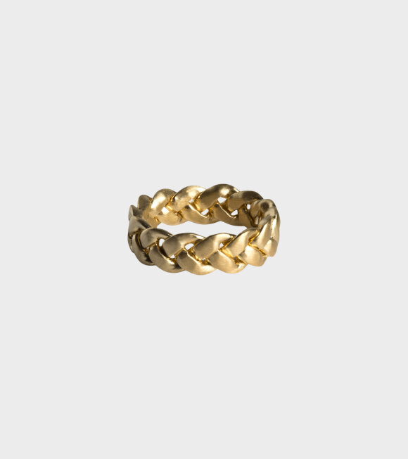 Jane Kønig - Big Braided Ring Gold