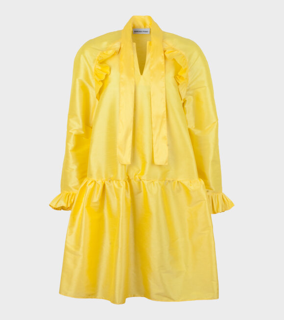 Sofie Sol Studio - Short Standard Dress Yellow Taffeta