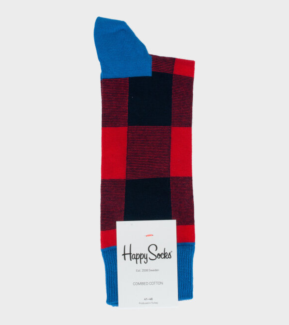Happy Socks - Lumberjack Sock Red/Blue