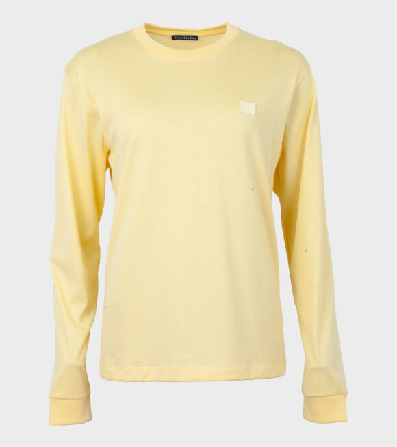 Acne Studios - Elwood Face L/S T-shirt Pale Yellow