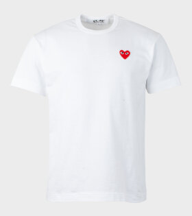 Comme des Garcons PLAY - M Red Heart T-shirt White
