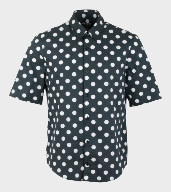 Versus Versace - Camicia Manica Dots Shirt Black/White