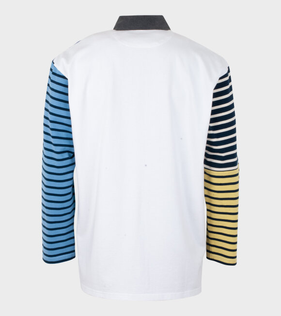 JW Anderson - Patchwork Rugby Jersey L/S Shirt Blue