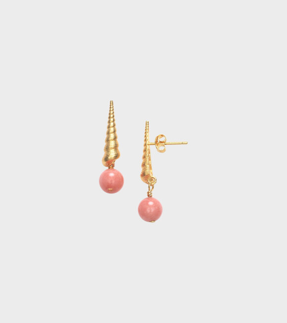 Anni Lu - Turret Shell Earring Seashell Pink