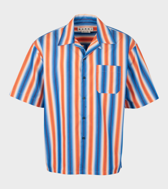Marni - Sunset SS Shirt Blue/Orange