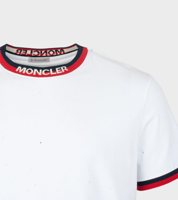 Moncler - Maglia Collar T-shirt White