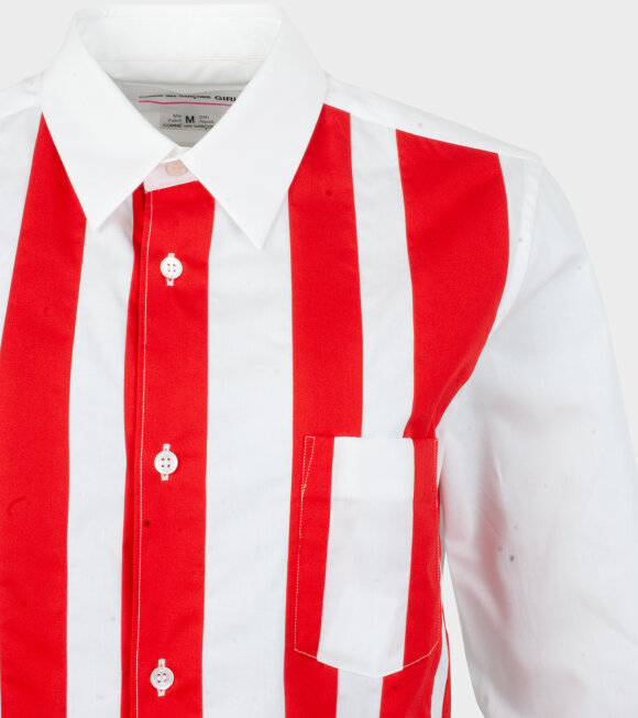 Comme des Garcons Girl - Striped Shirt Red/White