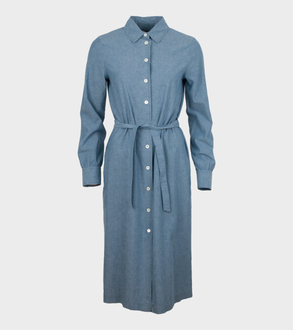 A.P.C - Karen Robe Dress Light Blue