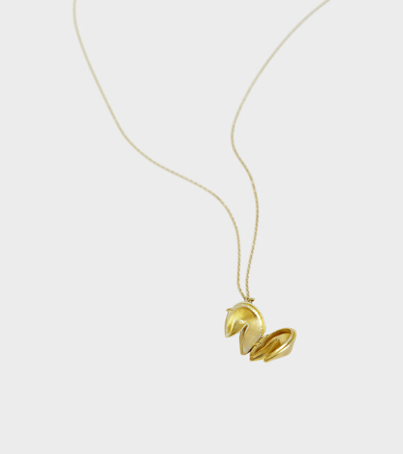 Trine Tuxen - Fortune Cookie Necklace Gold