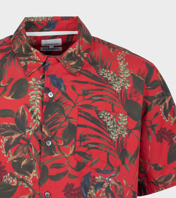 Norse Projects - Carsten Print SS Shirt Red Multi