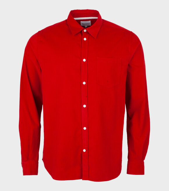 Norse Projects - Osvald Corduroy Shirt Red